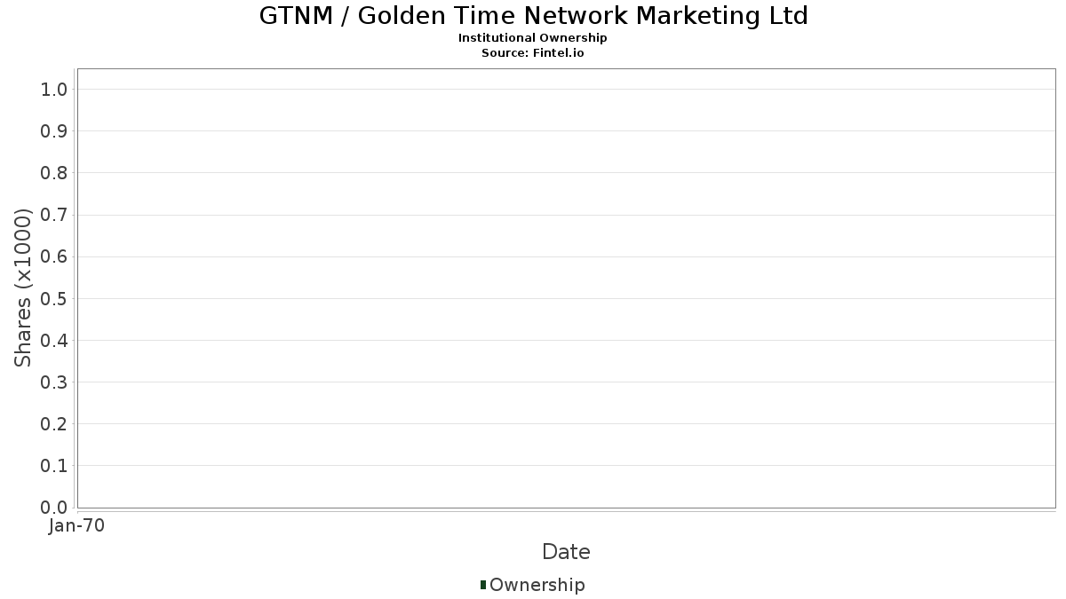 GTNM - 골든타임 네트워크 마케팅 회사 주식 - 주가, 기관 투자자, 주주 (OTC)