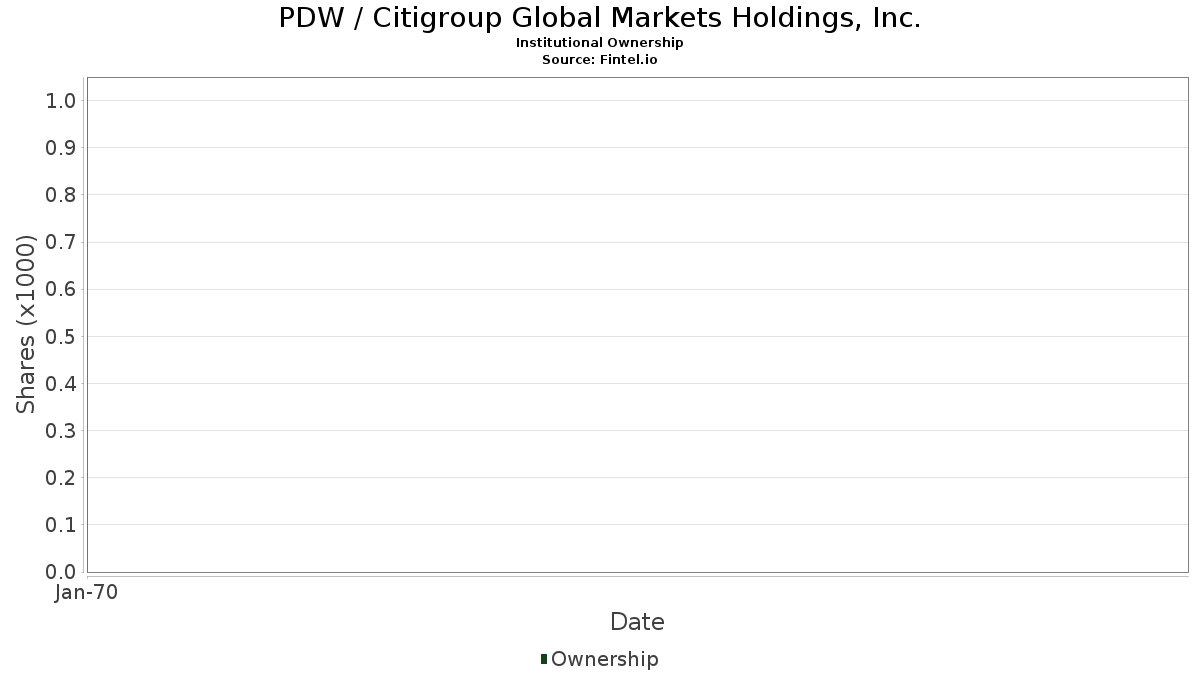 PDW - 씨티그룹 글로벌 마켓 홀딩스, Inc. 주식 - 주가, 기관 투자자, 주주 (OTC)