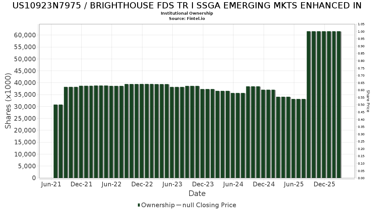 US10923N7975 / BRIGHTHOUSE FDS TR I SSGA EMERGING MKTS ENHANCED IN Institutional Ownership